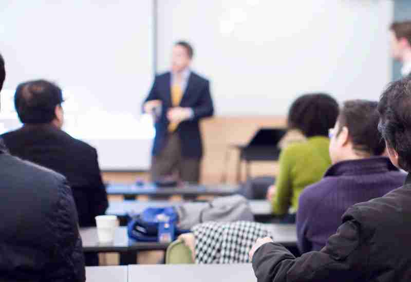 teaching real estate class